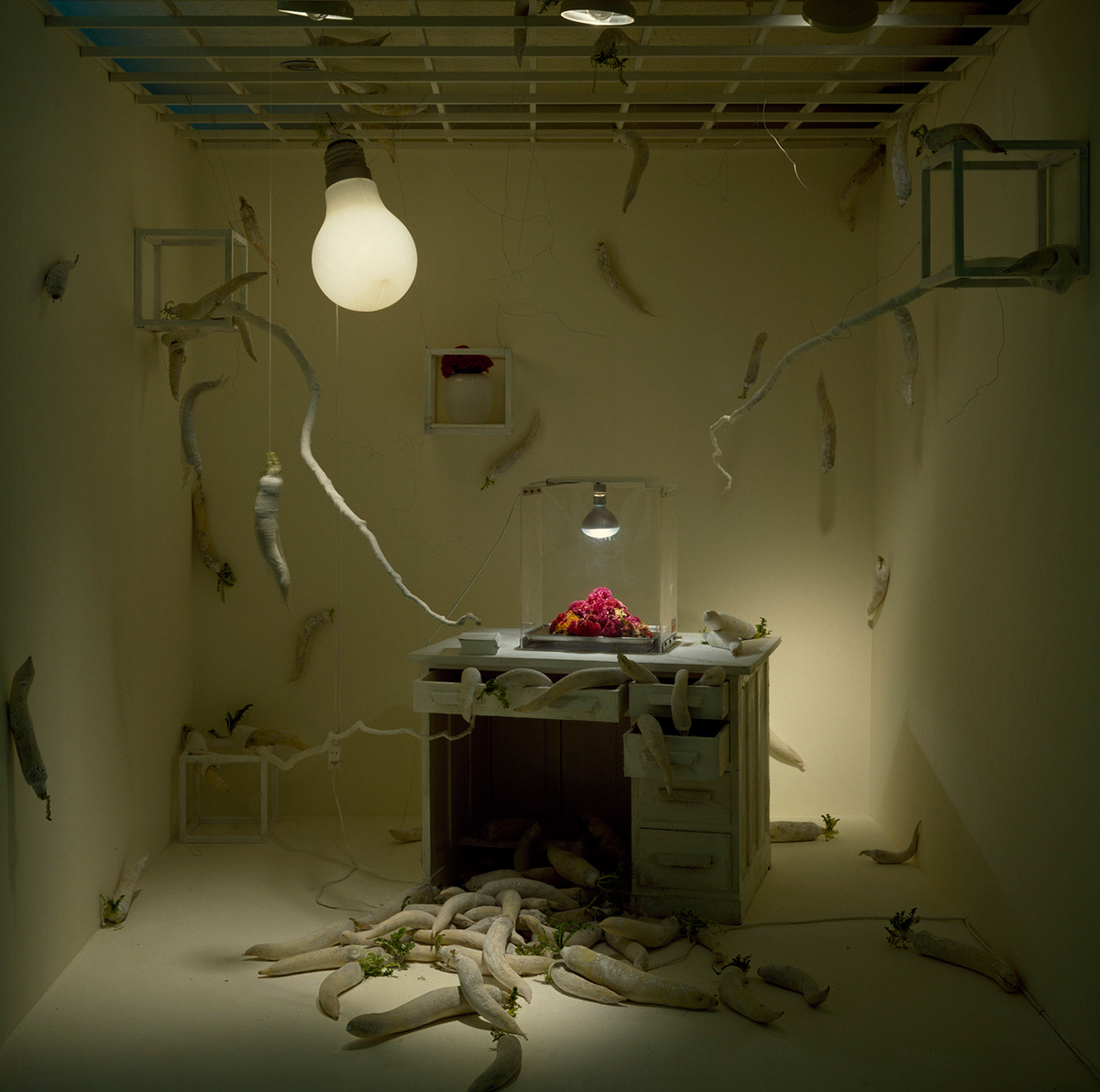 Kosen Ohtsubo《Radishes Wearing Makeup》(1989)