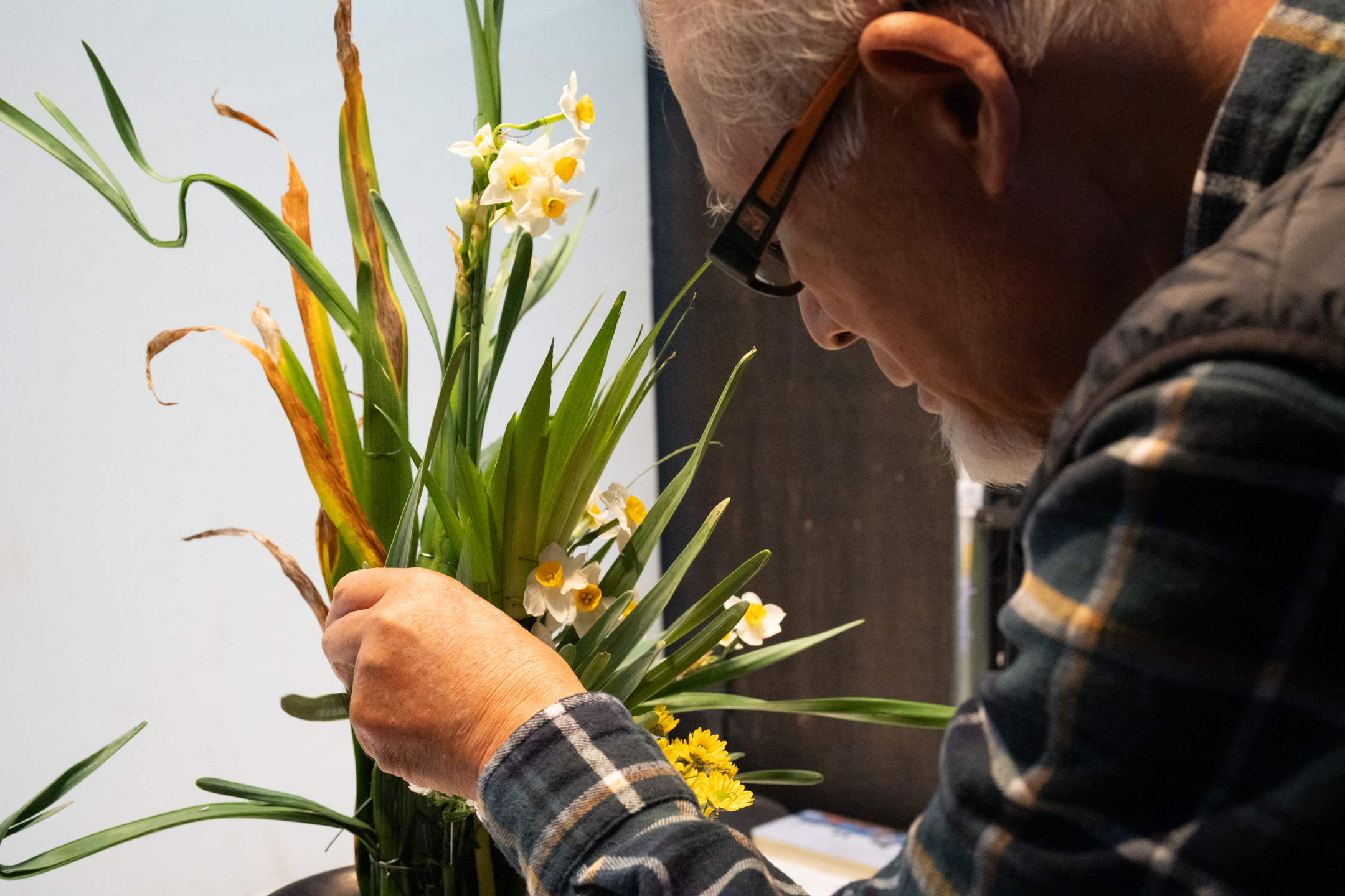 大坪光泉の制作風景